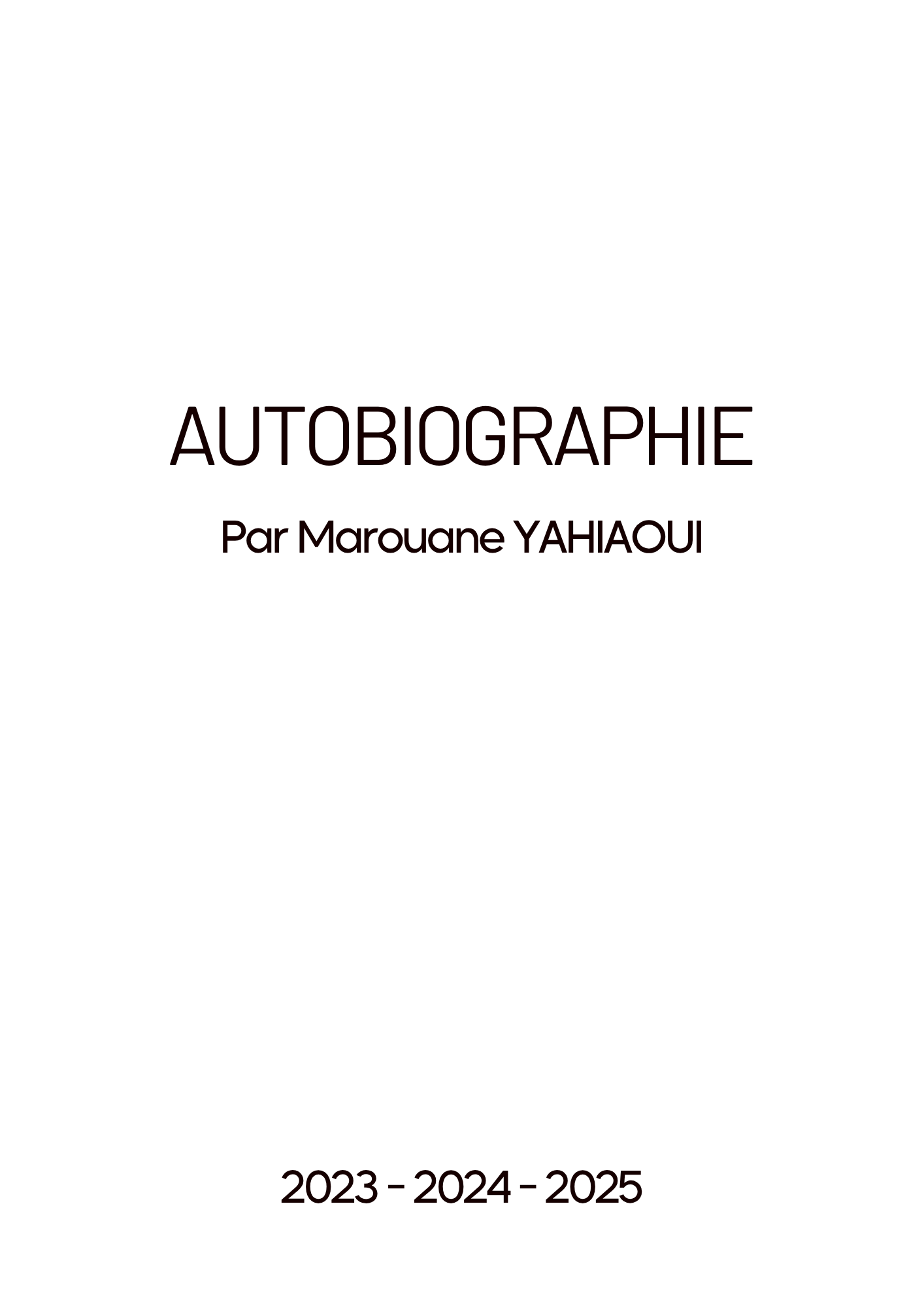 Autobiographie — page 3 sur 59